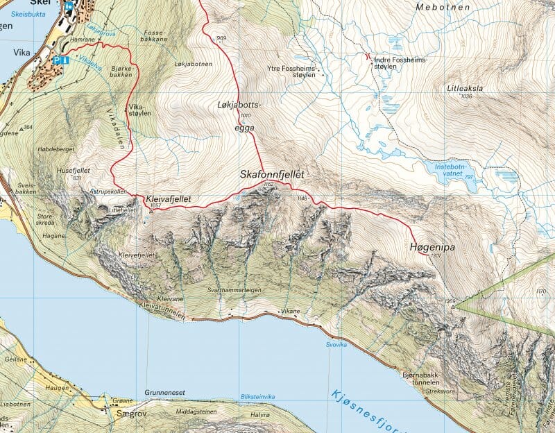 Carte de randonnée en montagne - Jølster (Norvège) | Calazo - Høyfjellskart carte pliée Calazo 
