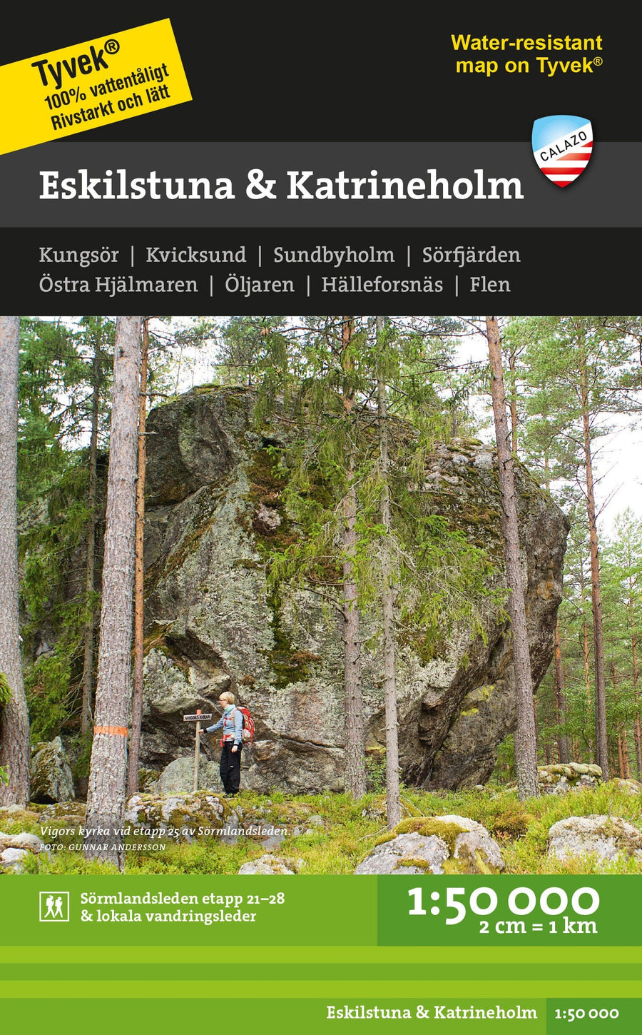 Carte de randonnée - Eskilstuna & Katrineholm (Suède) | Calazo carte pliée Calazo 