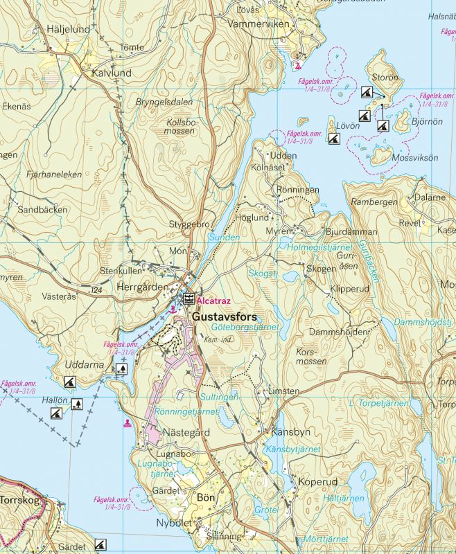 Carte de randonnée et d'activités nautiques - Dalslands kanal (Suède) | Calazo - 1/50 000 carte pliée Calazo 