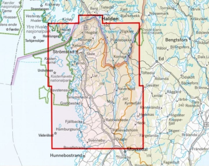 Carte de randonnée et d'activités nautiques - Norra Bohuslän (Suède) | Calazo - 1/50 000 carte pliée Calazo 