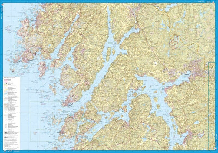 Carte de randonnée et d'activités nautiques - Södra Bohuslän (Suède) | Calazo - 1/50 000 carte pliée Calazo 
