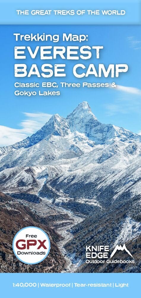 Carte de randonnée - Everest Base Camp | Knife Edge Outdoor carte pliée Knife Edge Outdoor 