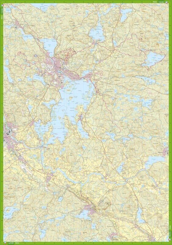 Carte de randonnée - Falun Runn (Suède) | Calazo carte pliée Calazo 