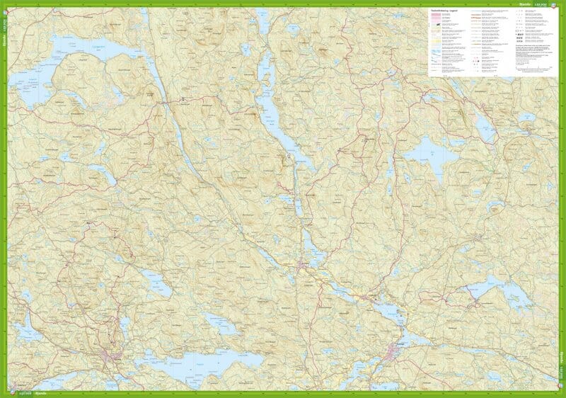 Carte de randonnée - Falun Runn (Suède) | Calazo carte pliée Calazo 
