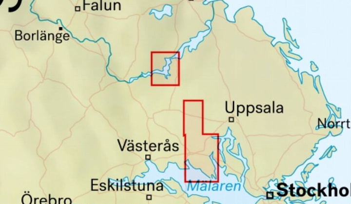 Carte de randonnée - Färnebofjärden & västra Upplandsleden (Suède) | Calazo carte pliée Calazo 