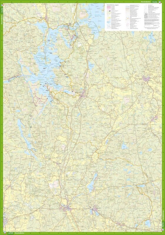 Carte de randonnée - Färnebofjärden & västra Upplandsleden (Suède) | Calazo carte pliée Calazo 