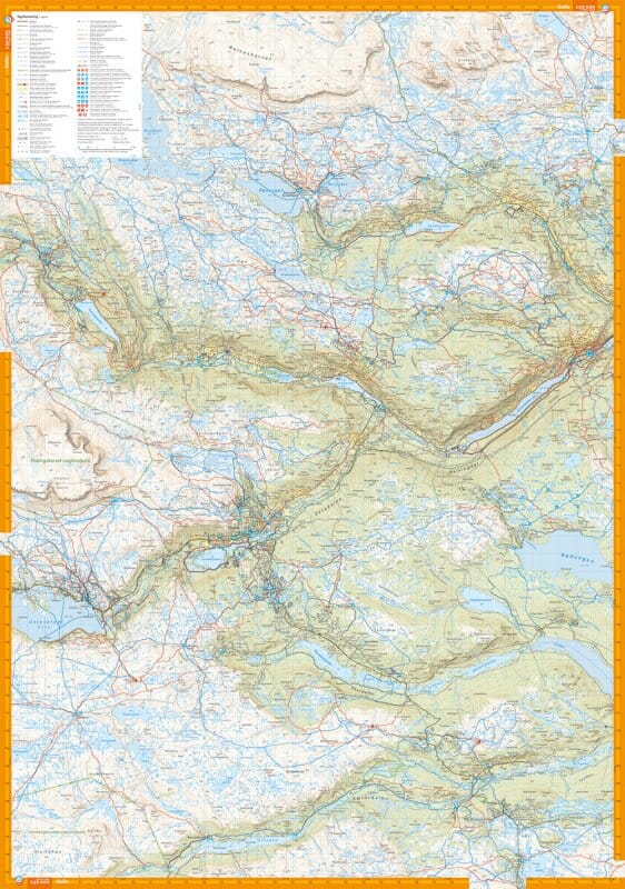 Carte de randonnée - Geilo Gol (Norvège) | Calazo - 1/50 000 carte pliée Calazo 