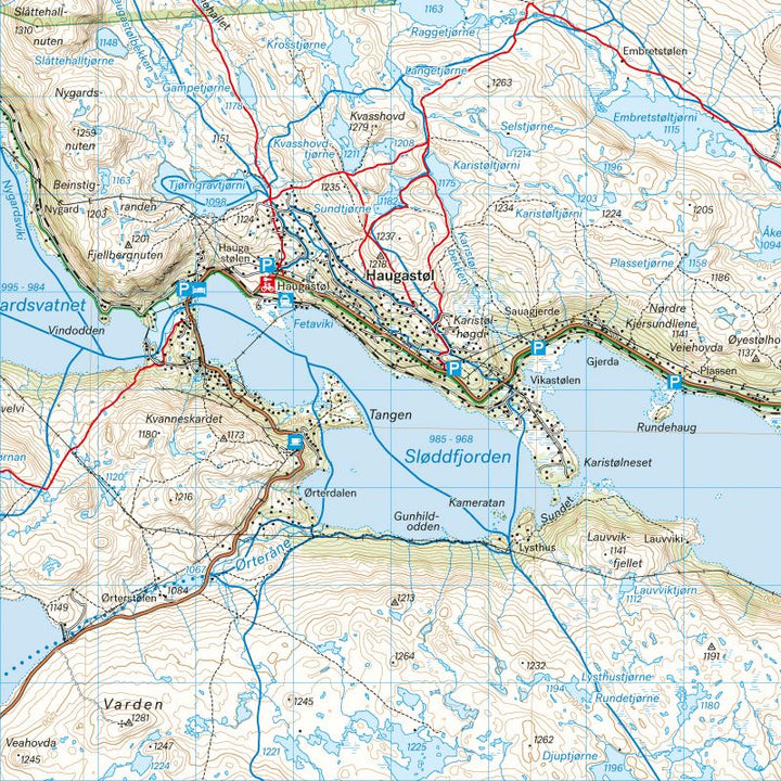 Carte de randonnée - Hardangervidda nord (Norvège) | Calazo - 1/50 000 carte pliée Calazo 