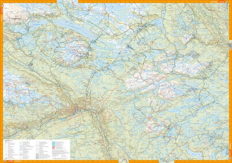Carte de randonnée - Hemsedal, Golsjellet & Gol (Norvège) | Calazo - 1/50 000 carte pliée Calazo 