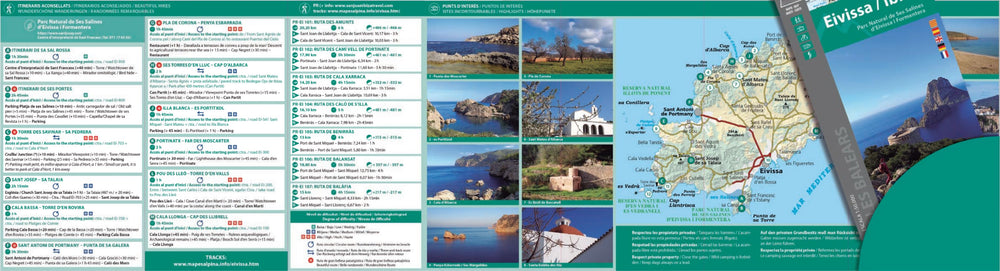 Carte de randonnée - Ibiza | Alpina carte pliée Editorial Alpina 