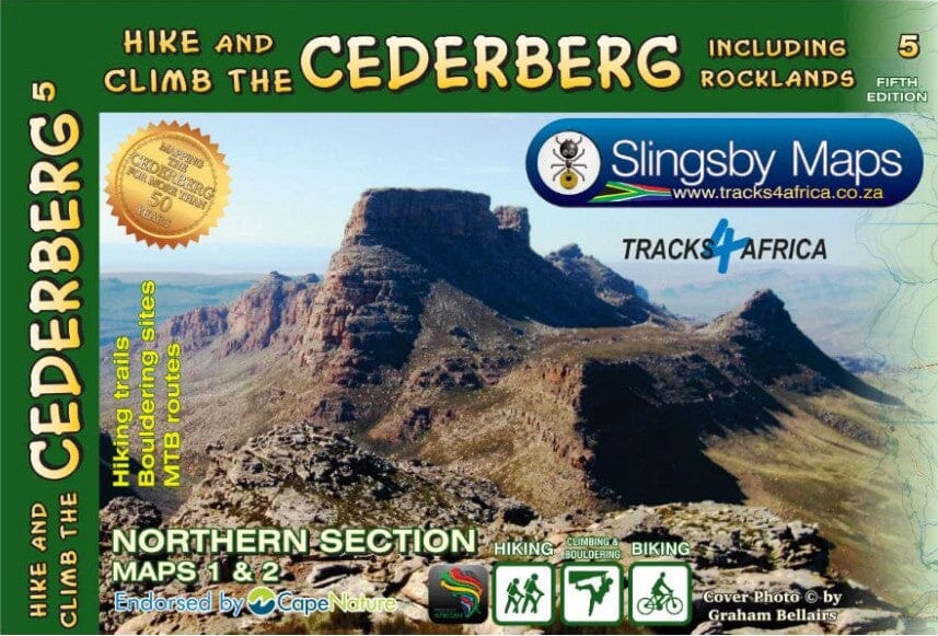 Carte de randonnée imperméable - Cederberg, lot de 2 cartes (Afrique du Sud) | Tracks4Africa carte pliée Tracks4Africa 