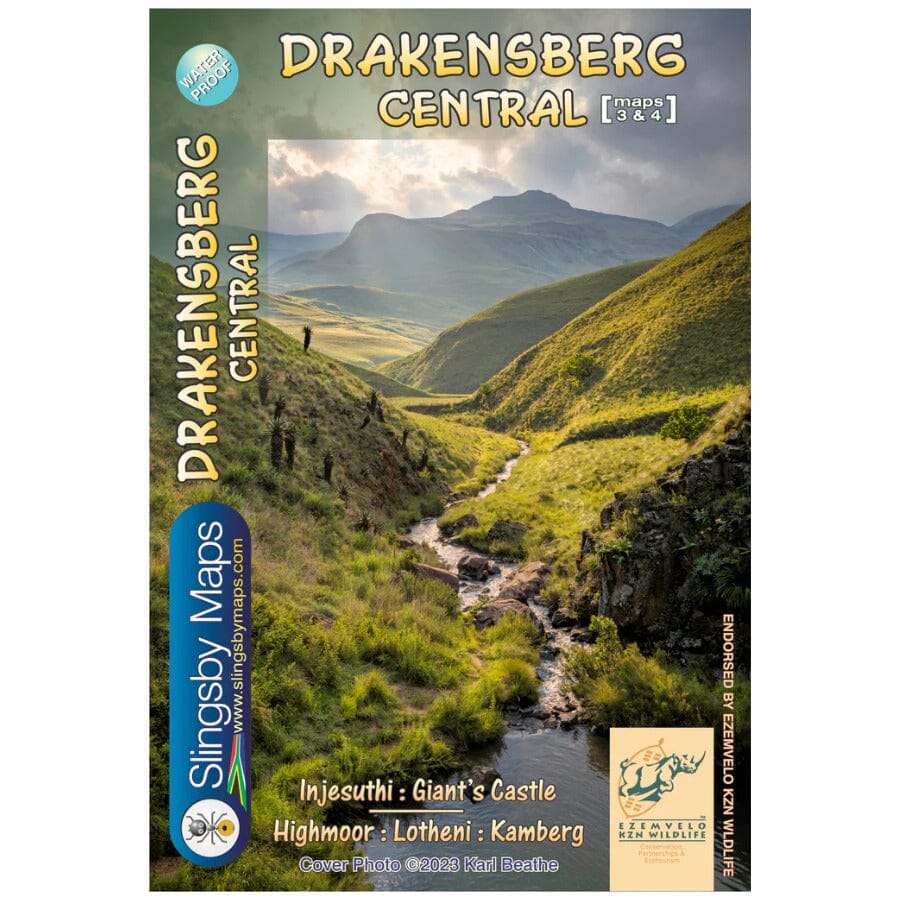 Carte de randonnée imperméable - Drakensberg Central (Afrique du Sud) | Tracks4Africa carte pliée Tracks4Africa 