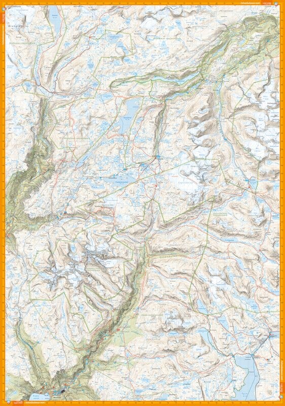 Carte de randonnée - Jotunheimen (Norvège) | Calazo - 1/50 000 carte pliée Calazo 