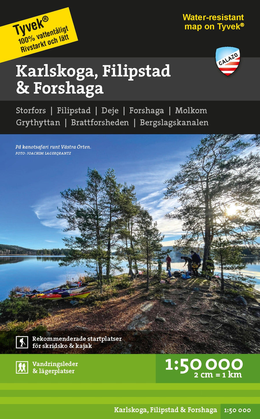 Carte de randonnée - Karlskoga, Filipstad & Forshaga (Suède) | Calazo carte pliée Calazo 