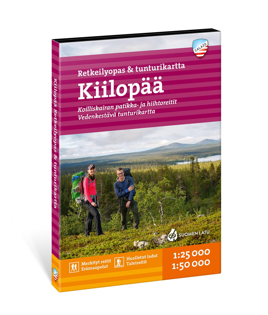 Carte de randonnée - Kiilopää - + guide (Finlande) | Calazo carte pliée Calazo 