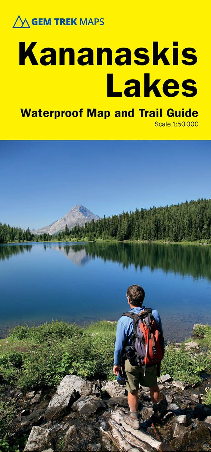 Carte de randonnée - Lacs Kananaskis (Alberta) | Gem Trek carte pliée Gem Trek Publishing 