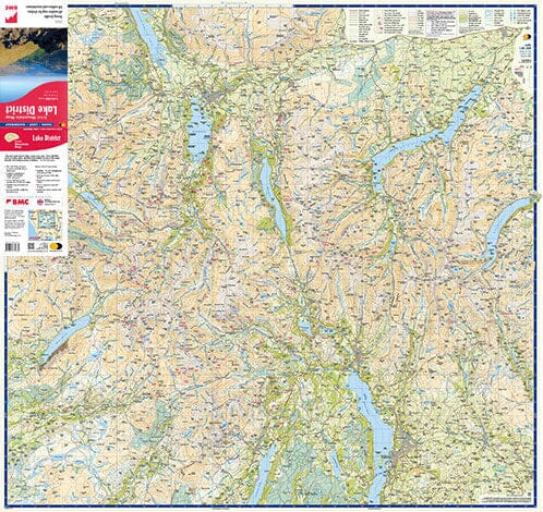 Carte de randonnée - Lake District XT40 BMM | Harvey Maps - British Mountain carte pliée Harvey Maps 