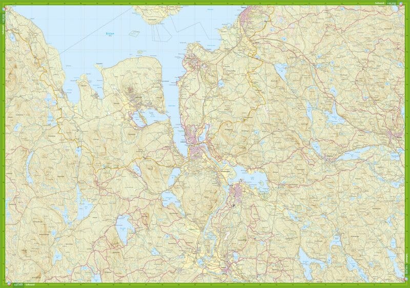 Carte de randonnée - Leksand Borlänge (Suède) | Calazo carte pliée Calazo 