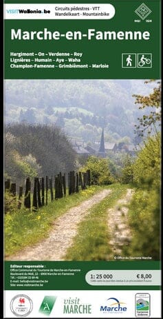 Carte de randonnée - Marche-en-Famenne (Belgique) | NGI carte pliée IGN Belgique 
