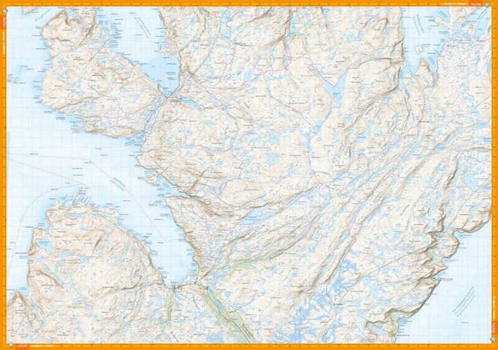 Carte de randonnée - Måsøy (Norvège) | Calazo - 1/50 000 carte pliée Calazo 