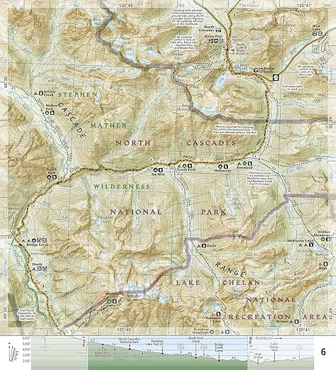 Carte de randonnée n° 1002 - Pacific Crest Trail : du Canada à Snoqualmie (Washington) | National Geographic carte pliée National Geographic 