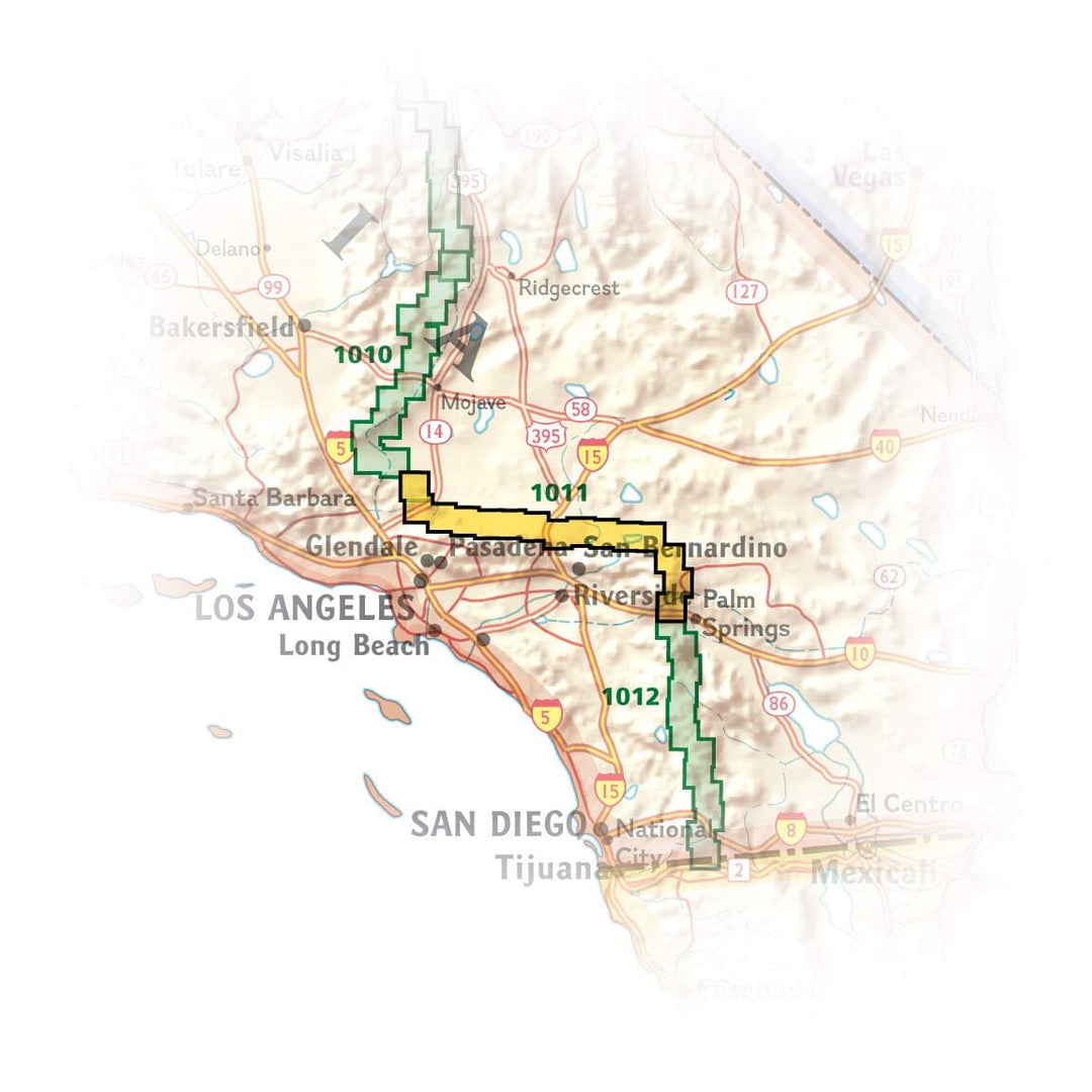 Carte de randonnée n° 1011 - Pacific Crest Trail : Vasquez Rocks à San Gorgonio Pass (Californie) | National Geographic carte pliée National Geographic 