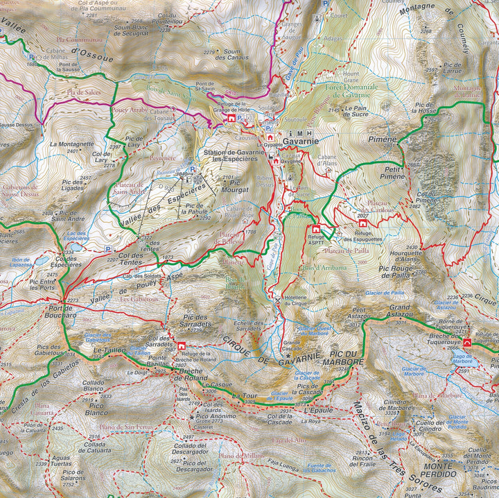 Carte de randonnée n° 12 - Gavarnie & Ordesa (Pyrénées) | Rando Editions carte pliée Rando Editions 