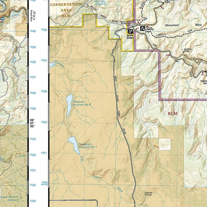 Carte de randonnée n° 208 - Colorado National Monument (Colorado) | National Geographic carte pliée National Geographic 