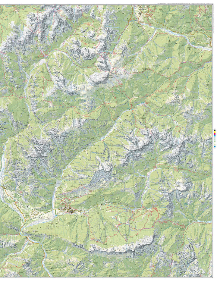 Carte de randonnée n° 21 - Vallées Cellina, Settimana et Cimoliana | Tabacco carte pliée Tabacco 