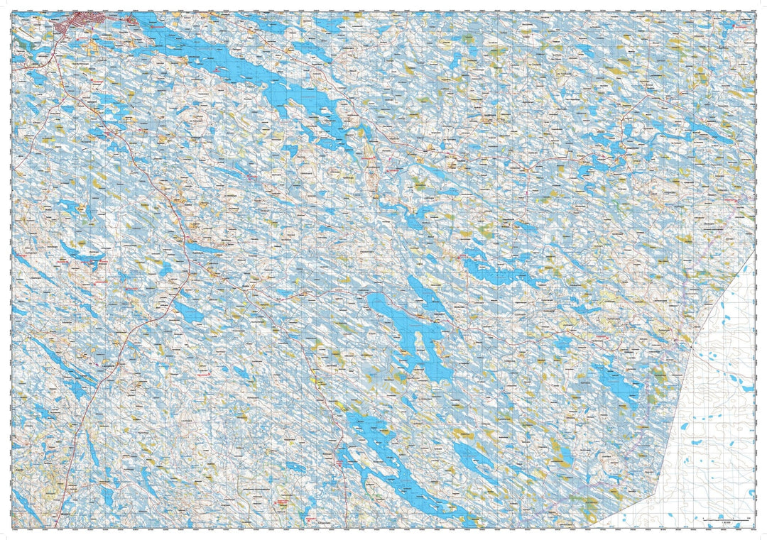 Carte de randonnée n° 23 - Kuhmo Lentiira Jonkeri (Laponie) | Karttakeskus carte pliée Karttakeskus 