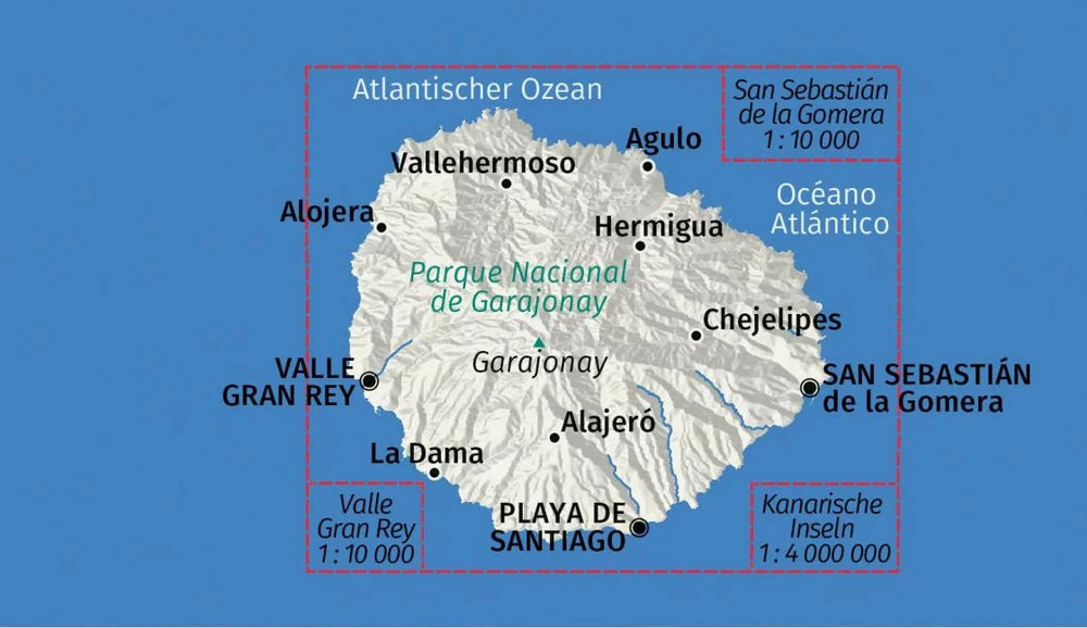 Carte de randonnée n° 231 - La Gomera | Kompass carte pliée Kompass 