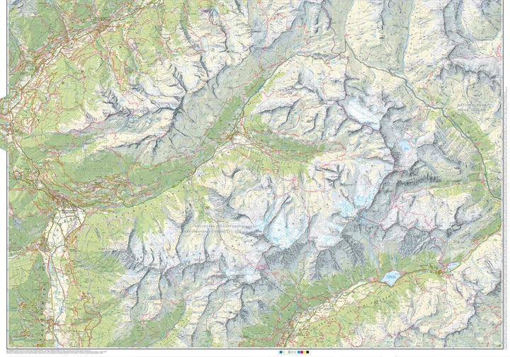 Carte de randonnée n° 35 - Vallée Aurina et parc naturel Vedrette di Ries (Italie) | Tabacco carte pliée Tabacco 