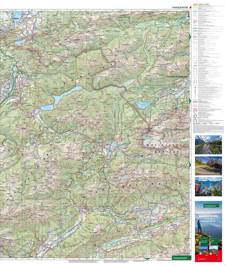 Carte de randonnée n° WK352 - Ehrwald - Lermoos - Reutte - Tannheimer Tal (Allemagne) | Freytag & Berndt carte pliée Freytag & Berndt 
