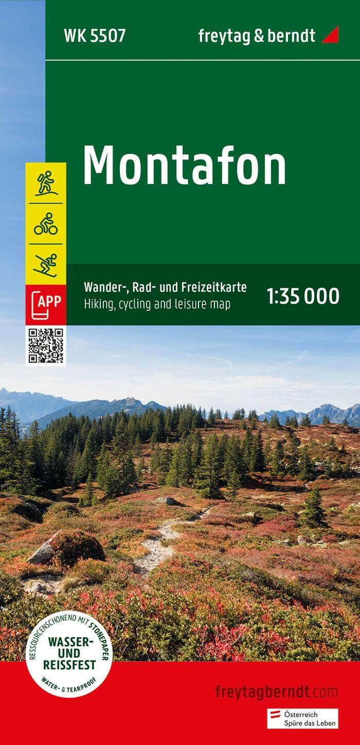 Carte de randonnée n° WK5507 - Montafon | Freytag & Berndt carte pliée Freytag & Berndt 