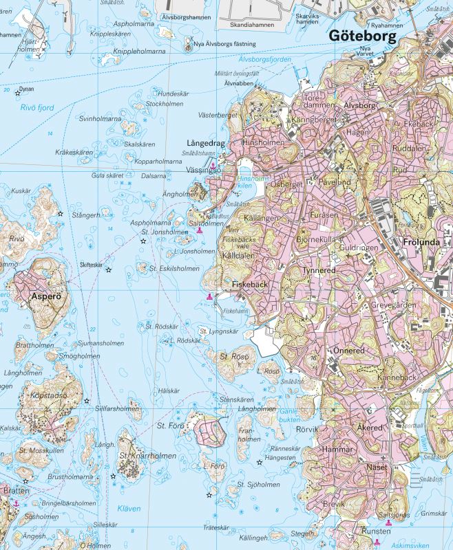 Carte de randonnée - Norra Göteborg (Suède) | Calazo carte pliée Calazo 