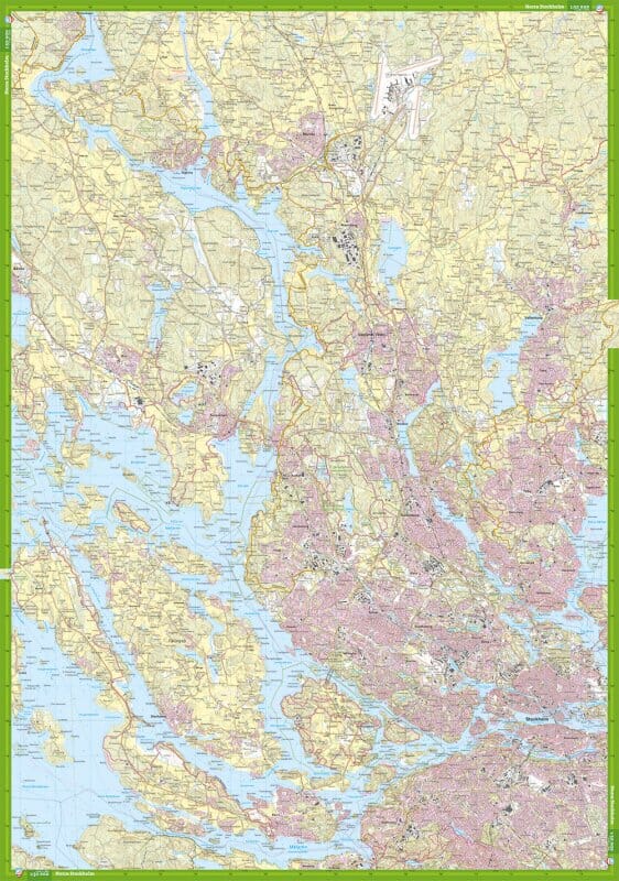 Carte de randonnée - Norra Stockholm (Suède) | Calazo carte pliée Calazo 