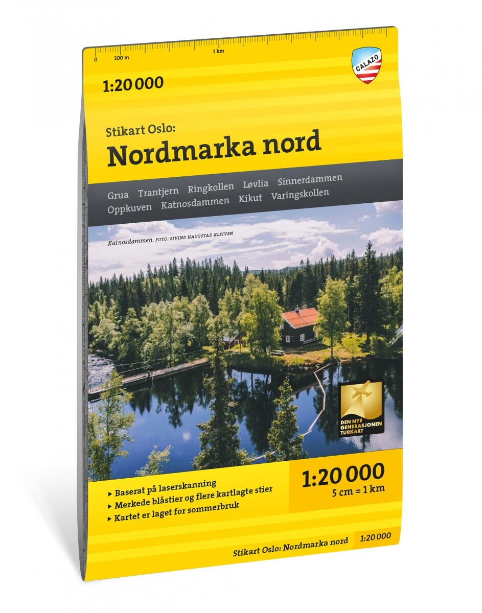 Carte de randonnée - Oslo Nord - Stikart (Norvège) | Calazo carte pliée Calazo 