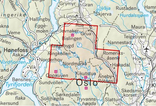 Carte de randonnée - Oslo Nord - Stikart (Norvège) | Calazo carte pliée Calazo 