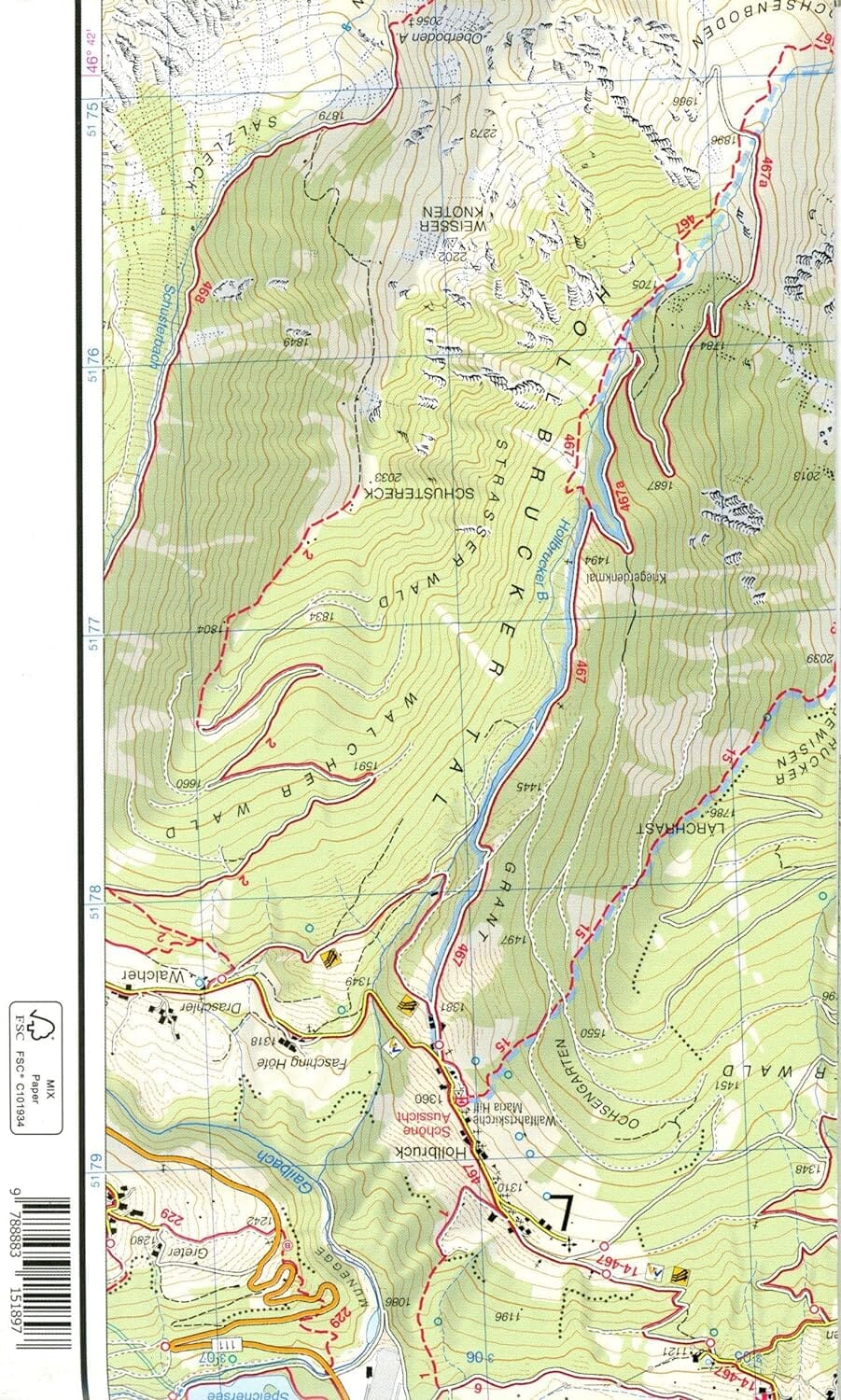 Carte de randonnée - Parco Naturale Tre Cime | Tabacco carte pliée Tabacco 