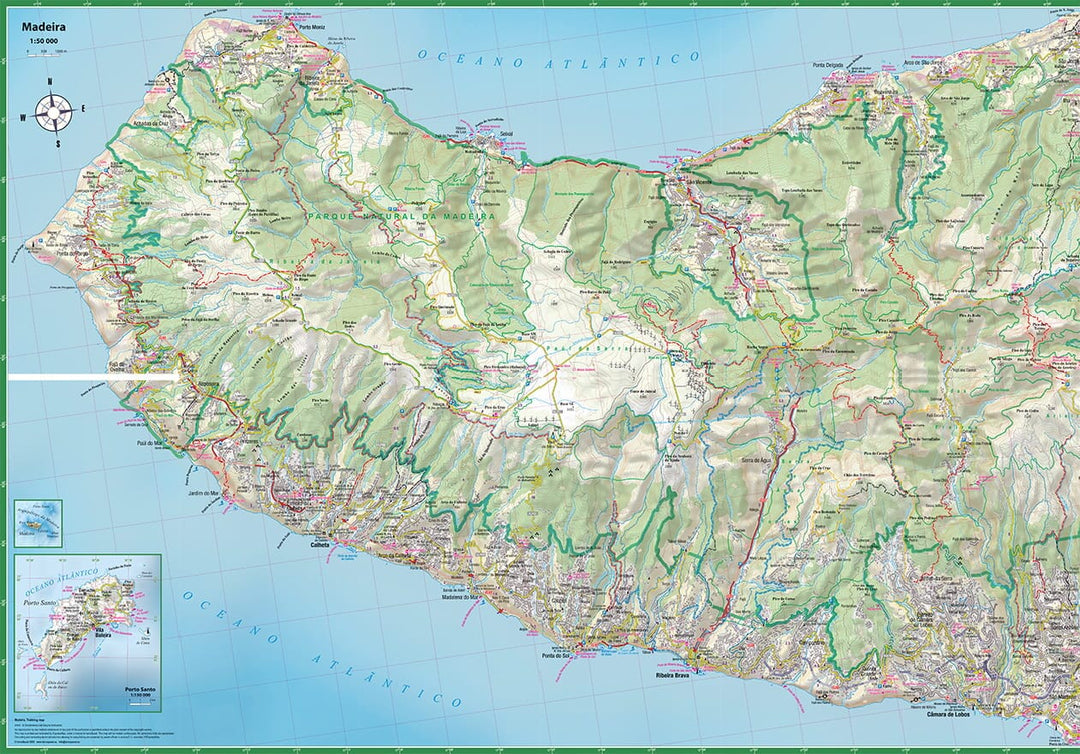 Carte de randonnée plastifiée - Madère (Portugal) | TerraQuest carte pliée Terra Quest 