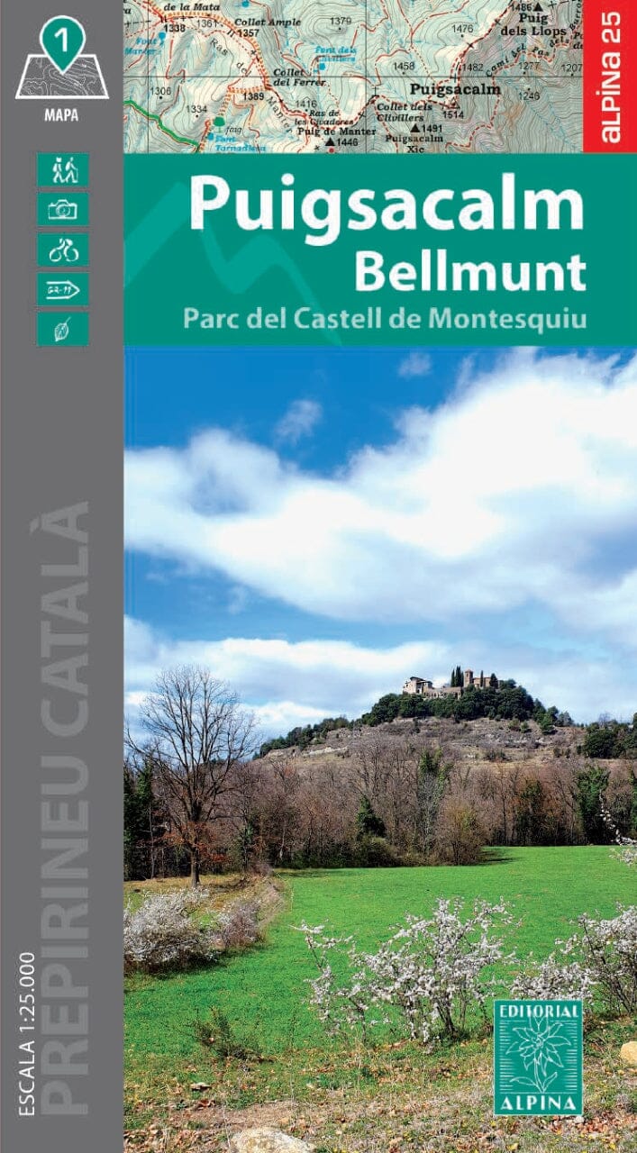 Carte de randonnée - Puigsacalm, Bellmunt (Pyrénées Catalanes, Espagne) | Alpina carte pliée Editorial Alpina 