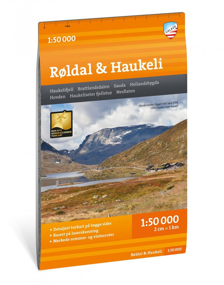 Carte de randonnée - Røldal & Haukeli (Norvège) | Calazo - 1/50 000 carte pliée Calazo 