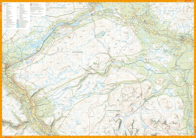 Carte de randonnée - Rondane (Norvège) | Calazo - 1/50 000 carte pliée Calazo 