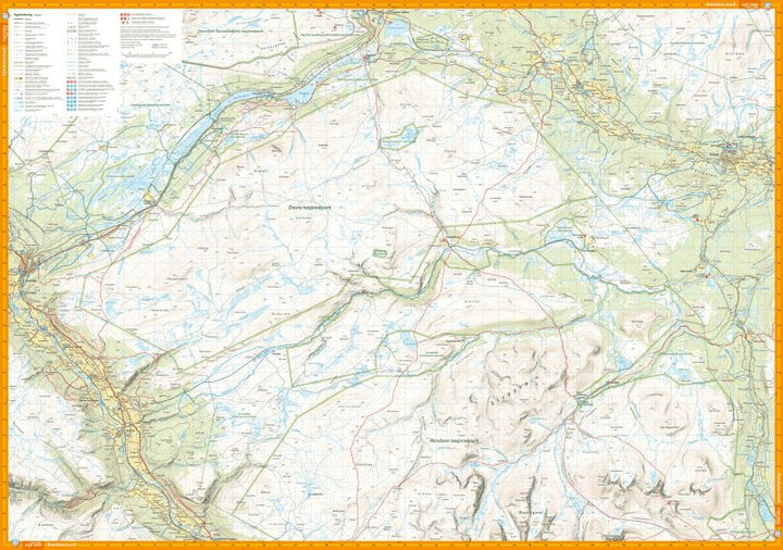 Carte de randonnée - Rondane (Norvège) | Calazo - 1/50 000 carte pliée Calazo 