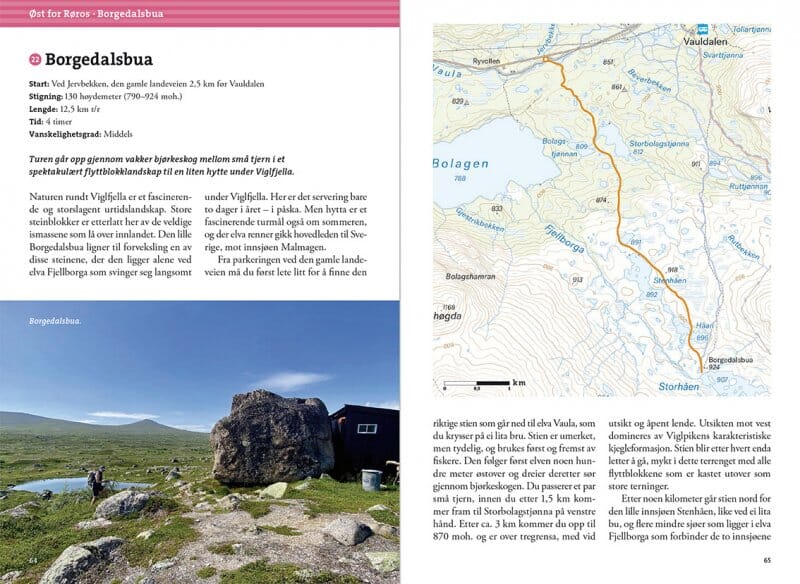 Carte de randonnée - Røros carte + guide (Norvège) | Calazo - 1/50 000 carte pliée Calazo 