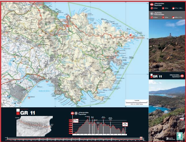 Carte de randonnée - Senda Pirenaica GR11, Cabo Higer-Cap de Creus (Catalogne) | Alpina carte pliée Editorial Alpina 