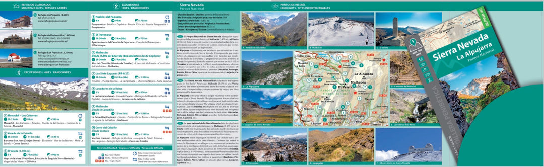 Carte de randonnée - Sierra Nevada, La Alpujarra (Andalousie) | Alpina carte pliée Editorial Alpina 