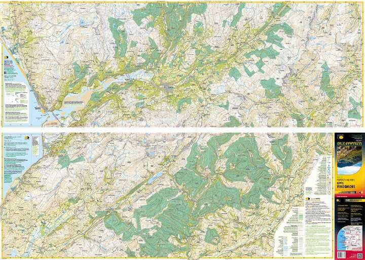 Carte de randonnée - Snowdonia Sud XT40 | Harvey Maps - Ultramap carte pliée Harvey Maps 