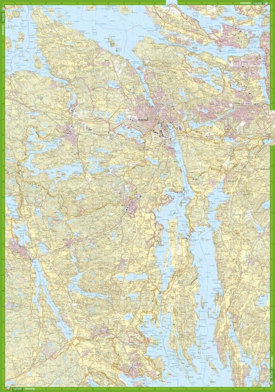 Carte de randonnée - Södertälje, Gnesta & Åkers styckebruk (Suède) | Calazo carte pliée Calazo 
