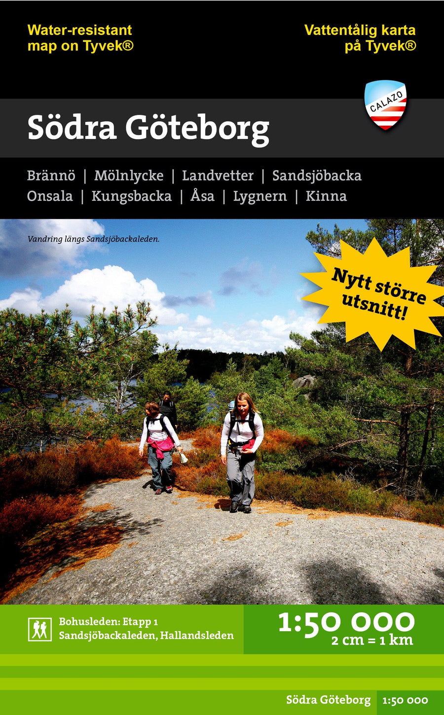 Carte de randonnée - Södra Göteborg (Suède) | Calazo carte pliée Calazo 